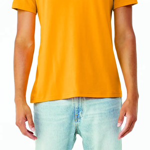 T-shirt à col rond pour hommes, couleur unie, respirant, coupe ample, vêtements de fitness décontractés, prix - Product Image 6