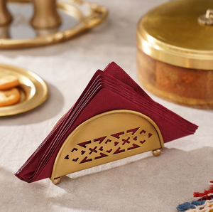 Brass Tissue Stand Classic Design <b>Wedding</b> <b>Table</b> Decoration <b>Table</b> New Arrival And Decorative Napkin Stand - Product Image 2