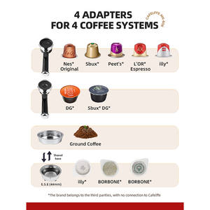 Machine à café électrique Cafelffe 4 en 1 pour capsules Dolce Gusto Nes Espresso Cappuccino pour usage domestique - Product Image 5