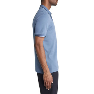 2024 100% algodón hombres Polo de golf en blanco camisetas logotipo bordado liso manga corta casual polos inteligentes en venta al por mayor - Product Image 3