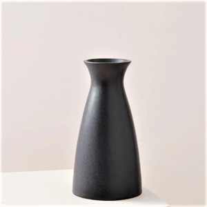 Jarrón de mesa antiguo moderno, aluminio recubierto de negro con flores secas, decoración creativa del hogar para sala de estar - Product Image 3