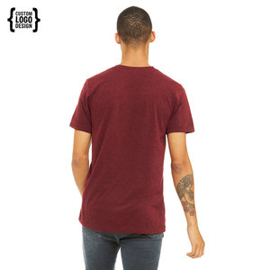 T-shirt à manches courtes 100% coton de haute qualité T-shirt uni respirant pour homme en mélange lourd - Product Image 2