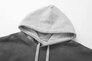 Sweat à capuche pour homme en coton épais délavé à l'acide de haute qualité pull-over surdimensionné de luxe personnalisé sweats à capuche en coton personnalisés - Product Image 5