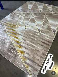 Alfombra Tradicional de Poliéster, Tipo Shaggy, Adiva Gaziantep, Tejida en Jacquard, Hecha a Máquina, de Pelo Alto, Acolchada, Antideslizante y Lavable - Product Image 5