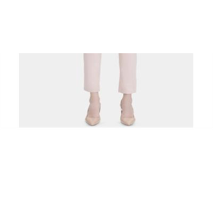 Calvin Klein Women's Blush Denim Mid-Rise Straight Leg <b>Jeans</b> Breathable Gothic High Street Utility <b>Elastic</b> <b>Waist</b> Button Size 12 - Product Image 6