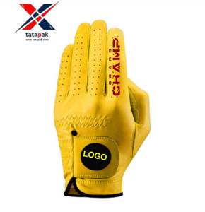 Soft Touch Comfort Fit High Quality Golf <b>Gloves</b> Made Of <b>Sheepskin</b> Best Wrist Support With Finger Breathable Holes Custom Logo - Product Image 4
