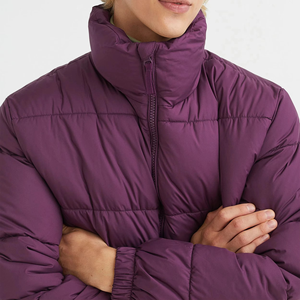 Blouson matelassé surdimensionné violet tendance 2026 pour homme – Manteau d'hiver chaud et épais, résistant à l'eau - Product Image 6