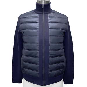 Suéter de Cuello Redondo con Cierre y Botones, Tejido en Lana Merino Extrafina, Transpirable, para Hombre, Nuevo y a la Moda - Product Image 1