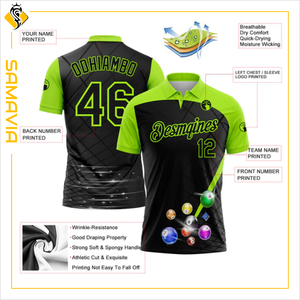 Camisetas de bolos para hombre impresas personalizadas, ropa de equipo personalizada, Polo de alta calidad, fabricante de ropa deportiva ODM - Product Image 5
