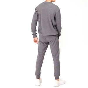 Wholesale Men's Casual Cotton French Terry Sweatpants & Hoodie Sets Oversized and Breathable for Autumn Custom OEM Logo - Product Image 5