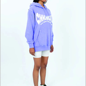 Long Sleeve <b>Men</b> Winter Fleece Hooded <b>Pullover</b> Hoodie Eco-Friendly Breathable Quick Dry Polyester/Cotton Blend High Quality - Product Image 3