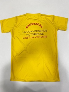 T-shirt 100% coton de qualité supérieure pour homme, tissu tricoté à motifs personnalisables de couleur unie, fabriqué à Mumbai, Inde - Product Image 6