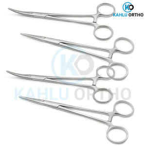 Kahlu คีมหนีบล็อคกระดูกและข้อแบบ5.5ตรงโค้งสำหรับจับยุงที่จับสแตนเลสแบบแมนนวล - Product Image 5