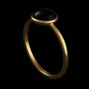 Anillo de Boda Vintage de Oro Amarillo Macizo de 14K con Baño de Rodio, Engaste de Puntas con Gema de Coral de 4mm, Calidad Fina para Mujer, Todas las Tallas - Product Image 3