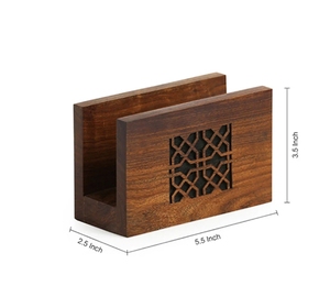 La Serviette Jaali Porte-Serviettes Sculpté À La Main En Bois De Sesham Élégant Décor À La Maison Design pour Salon Salle De Bains Style Antique - Product Image 6