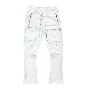 Heavyweigth กางเกงวอร์มผู้ชาย, กางเกงวอร์ม400 + กรดซักเสื้อผ้าแนวสตรีทกางเกงขาบานออกแบบมาพร้อมโลโก้ - Product Image 2