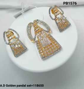 CONJUNTO DE COLGANTE DE DIAMANTE americano COLGANTE AMERICANO TRADICIONAL Y CONJUNTO DE COLGANTE CLÁSICO CHAPADO EN PLATA PARA MUJER Y NIÑA Y CONJUNTO DE JOYERÍA - Product Image 5