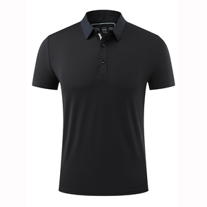 Nueva camiseta de Polo de Golf en blanco de Color sólido con estampado de logotipo de marca personalizado para negocios de hombres Servicio OEM liso transpirable de secado rápido - Product Image 4