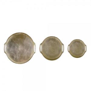 Bandeja larga rectangular para servir café, té y frutas, para la mejor mesa, con acabado Natural chapado en oro - Product Image 3