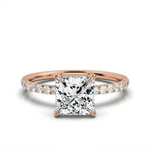 Personnalisable 14K Or Massif IGI Certifié Bague de Fiançailles Classique Fine Jewelry Band Diamond Women's Bridal Wedding Party - Product Image 1