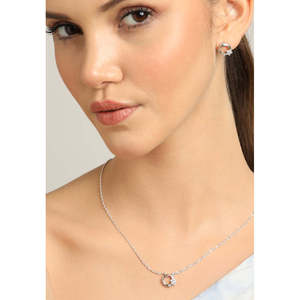 CLARA Juego de Collar y Pendientes de Plata de Ley 925, Joyería Fina para Mujer - Product Image 5