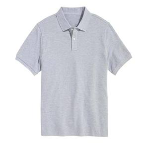 Polo de manga corta para hombre de estilo callejero, camisas de algodón de talla grande con cuello levantado, transpirables, de Color sólido, servicio OEM, camisas para hombre - Product Image 1