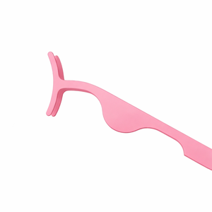 Pince applicatrice de cils rose premium, outil d'aide pour extensions de cils, prise en main facile, outil de maquillage OEM - Product Image 3