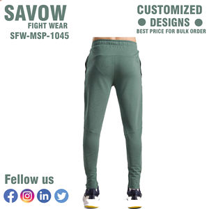 Pantalon à jambes larges pour hommes en coton mélangé respirant avec ceinture réglable et coupe droite ample pour le streetwear décontracté - Product Image 2