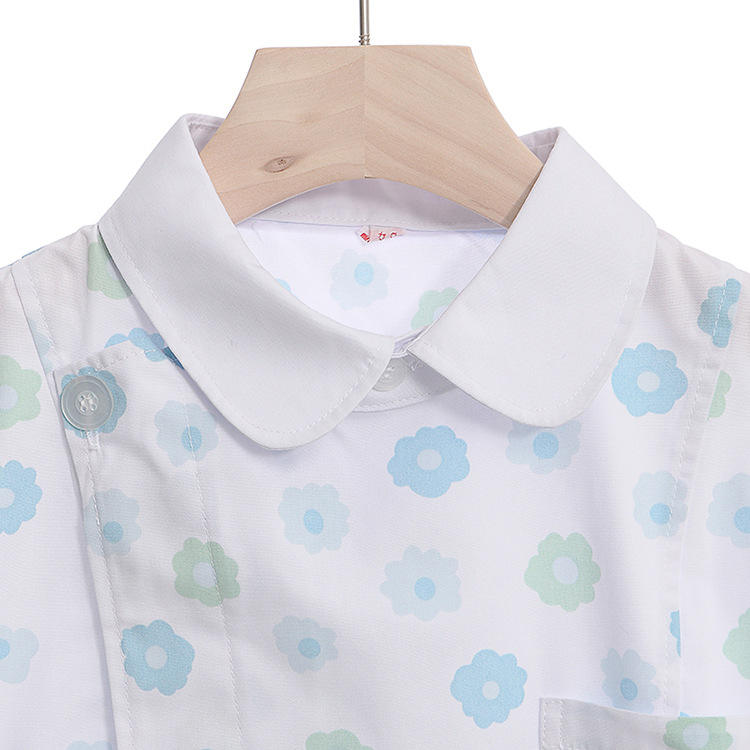 Blue plum bottom top collar long sleeve suit