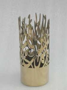 Bougeoirs islamiques Design impressionnant pour la maison, l'hôtel, le Restaurant, le bureau, photophore, décor de table en métal de couleur dorée - Product Image 4