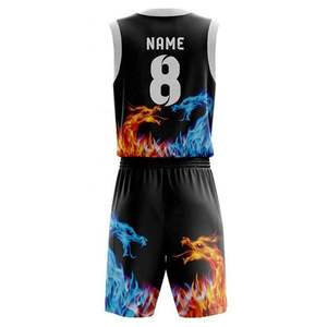 Uniformes de basket-ball pour hommes de haute qualité Conception de sublimation complète personnalisée pour les équipes collégiales Respirant Saison d'été Approprié - Product Image 3