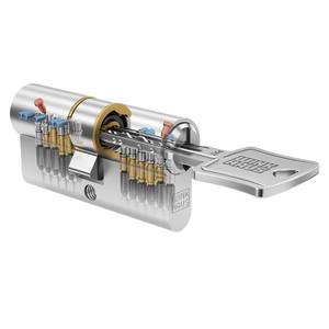 Cilindro Winkhaus N-tra 35/55 Nickel, certificado CL. 6,2 C, 3 Llaves perforadas - Product Image 1