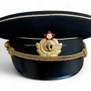 Gorras de Uniforme Personalizadas con Visera Bordada en Dorado, Gorras Personalizadas de Pakistán - Product Image 4