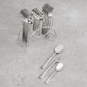 Appariement d'ustensiles en argent de cuillère et de fourchette adapté aux repas de famille service de restaurant fonctions traiteur et tables de vacances - Product Image 5