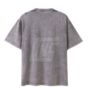 เสื้อยืดโอเวอร์ไซส์ผู้ชายแบบฟอกสี ระบายอากาศได้ดี ทรงหลวม เหมาะสำหรับสตรีทแวร์และใส่ในชีวิตประจำวัน - Product Image 2