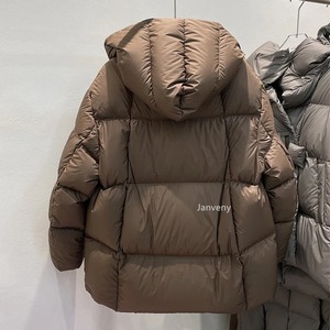 Chaqueta de Plumón Gruesa Impermeable y Cortavientos para Hombre con Capucha de Pato Blanco al 90%, Estilo Holgado y Moderno para Invierno 2024 - Product Image 4