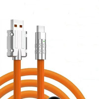 Boîtier en métal rotatif à 180 degrés 3A charge rapide USB 3.0 Type C câble de données en silicone pour imprimantes mobiles caméras écouteurs