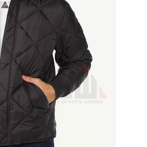 Blouson d'aviateur en toile sport avec logo personnalisé du fabricant OEM haute qualité pour hommes à vendre - Product Image 3