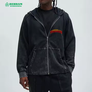 Sweat-shirt unisexe de haute qualité avec fermeture éclair, 100% coton, poids lourd 500 GSM, respirant, séchage rapide, vêtement d'hiver pour la rue - Product Image 4