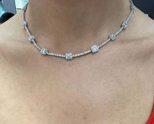 Collier fantaisie en or blanc 14 carats avec VVS1 Moissanite en argent sterling 925 pendentifs de style Hip Hop Charms Pass Diamond Tester - Product Image 5