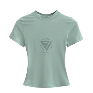 T-shirt oversize décontracté pour femme, col rond ample, épaules tombantes, imprimé lettres, manches courtes, grande taille, idéal pour l'été - Product Image 1