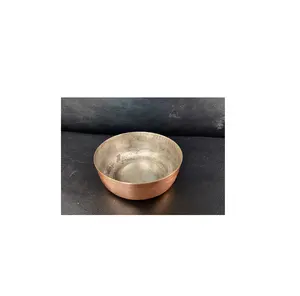 ชามทองแดงสำหรับใส่อาหารชามสเตนเลสทรงลึกสำหรับงานหนักชามใส่ของขัดเงาทำจากทองแดง - Product Image 1