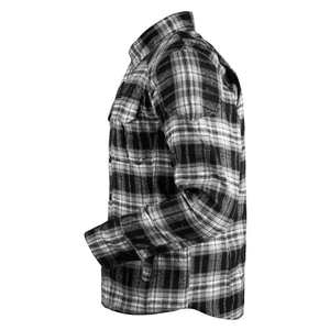 Personnalisez la chemise unie en flanelle de moto de haute qualité Chemise slim à manches longues pour hommes utilisée en été Fabriqué par la France - Product Image 3