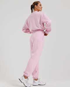 Joggers pleine longueur pour femmes à forte demande pantalons de survêtement confortables en polaire éponge avec tissu doux au toucher pour l'hiver - Product Image 2