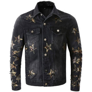 Chaqueta Vaquera de Algodón Vintage de Lujo para Hombre, Estilo Urbano con Logotipo Bordado en Chenilla Personalizado para Invierno - Product Image 4