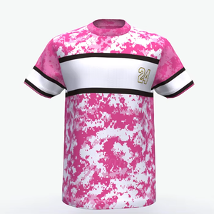 Camiseta de poliéster con estampado de sublimación personalizada al por mayor, camiseta de fútbol con logotipo y cuello redondo, transpirable que absorbe la humedad - Product Image 3