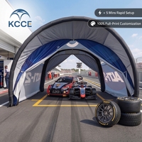 Tente de voiture gonflable professionnelle, dôme publicitaire personnalisé, chapiteau pneumatique étanche pour les compétitions de sport automobile en plein air
