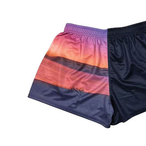 Shorts de rugby personnalisés pour hommes, en polyester et spandex, à sublimation pleine couleur, à séchage rapide, pour le sport et la course à pied - Product Image 3