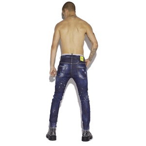 Jeans de moda para hombre Skinny Jeans Stocks Excedentes de prendas Jeans de mezclilla baratos para hombre - Product Image 4
