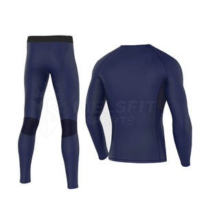 Traje de Compresión para Hombre, Transpirable y de Secado Rápido, Material Spandex/Poliéster, Alta Calidad, Servicio Personalizado OEM, Superventas - Product Image 2